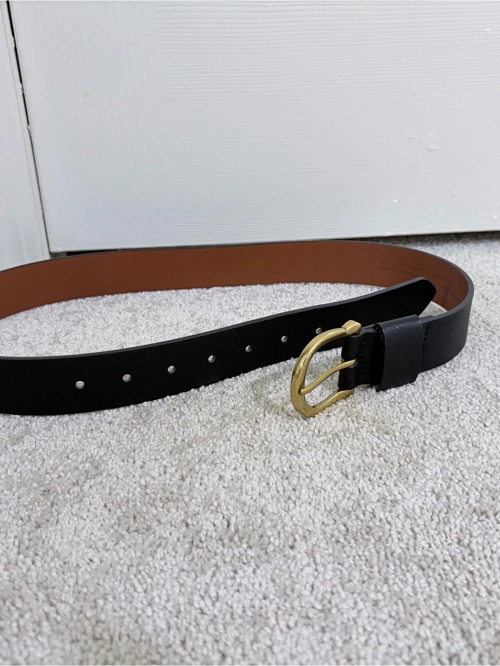 Target Black Belt with Gold-Tone Buckle